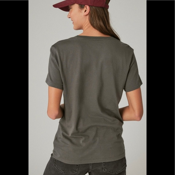 NWT Lucky Brand Women’s Good Luck Moon Classic Crew Tee - Picture 4 of 4